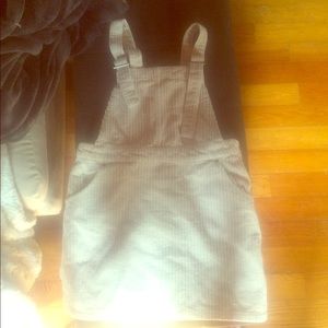Tan corduroy overalls